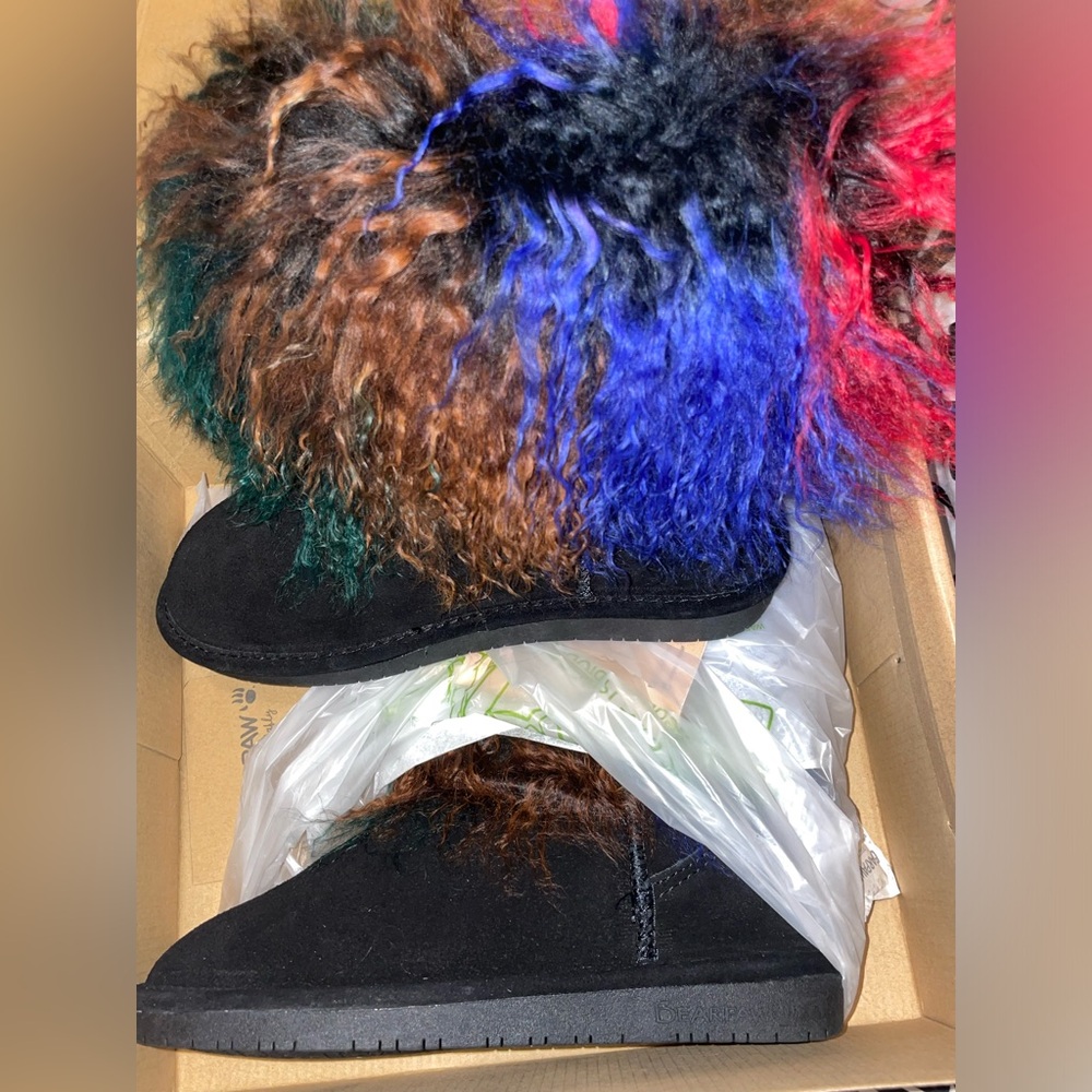 Bear Paw Fur Boots Size 7